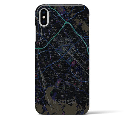 【春日（福岡県）】地図柄iPhoneケース（バックカバータイプ）