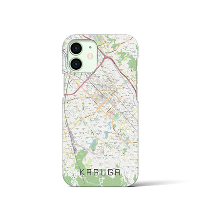 【春日（福岡県）】地図柄iPhoneケース（バックカバータイプ）