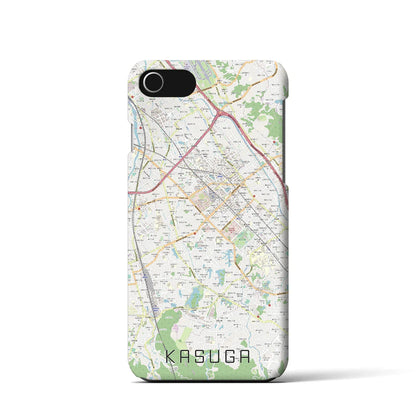 【春日（福岡県）】地図柄iPhoneケース（バックカバータイプ）