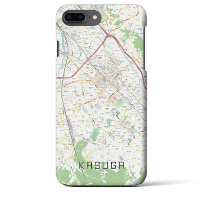 【春日（福岡県）】地図柄iPhoneケース（バックカバータイプ）