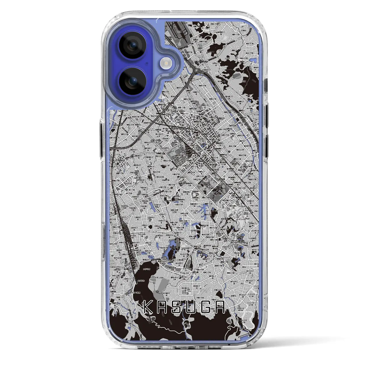 【春日（福岡県）】地図柄iPhoneケース（MagSafeタイプ）