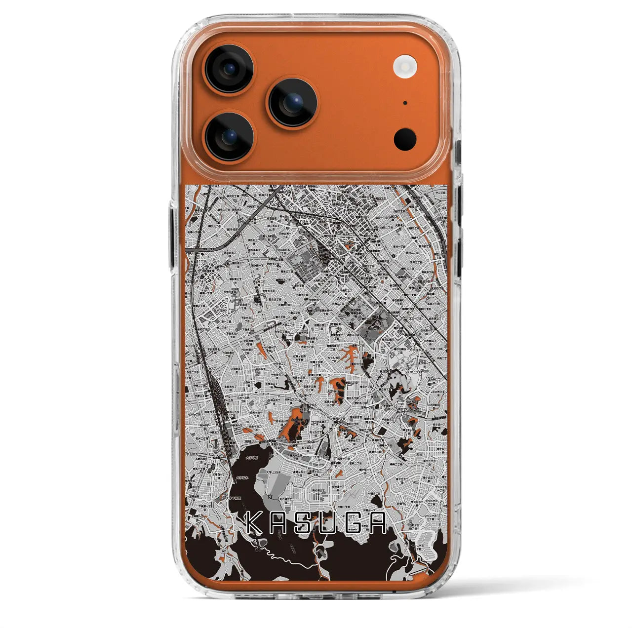 【春日（福岡県）】地図柄iPhoneケース（MagSafeタイプ）