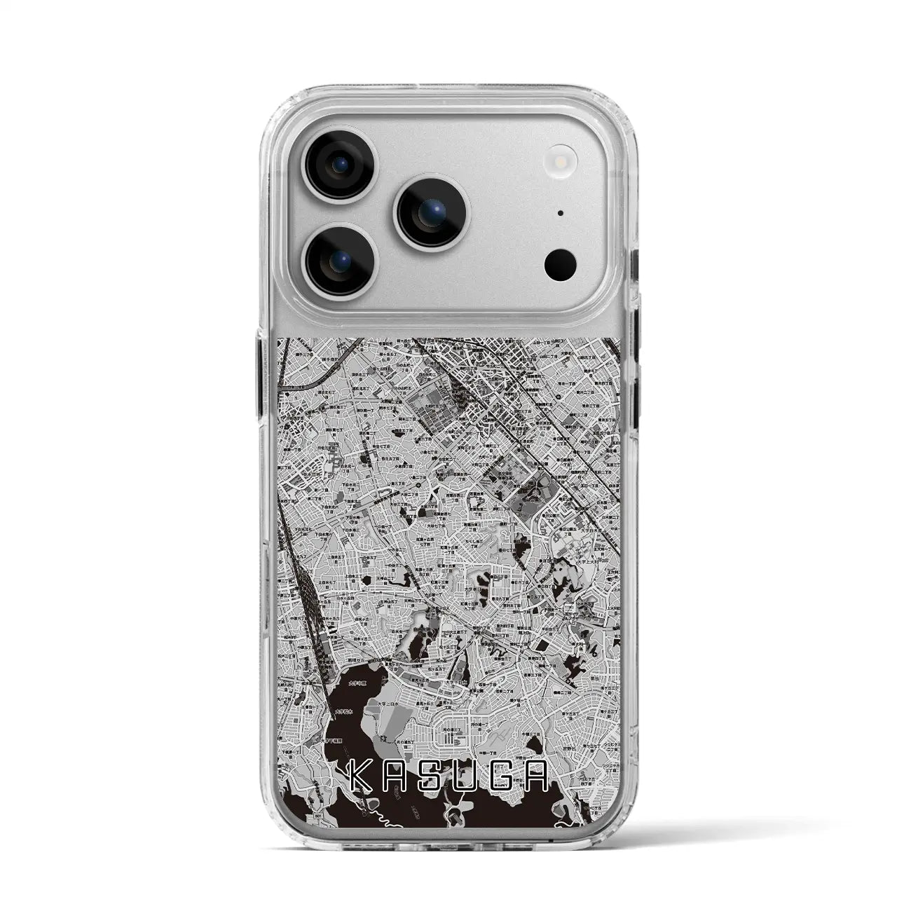 【春日（福岡県）】地図柄iPhoneケース（MagSafeタイプ）