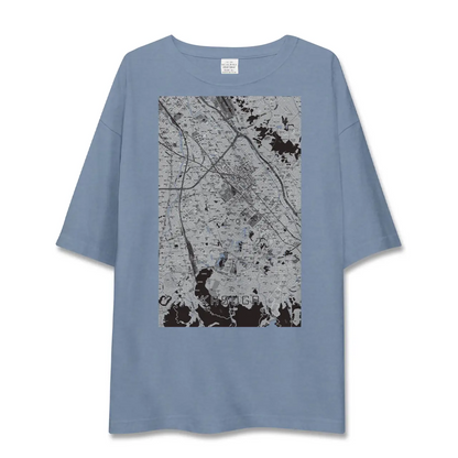 【春日（福岡県）】地図柄ビッグシルエットTシャツ