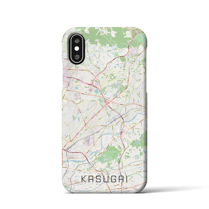 【春日井（愛知県）】地図柄iPhoneケース（バックカバータイプ）