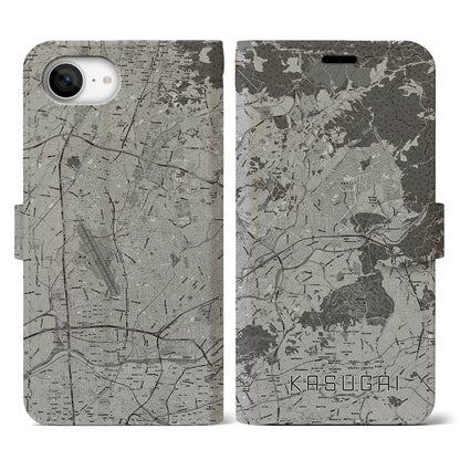 【春日井（愛知県）】地図柄iPhoneケース（手帳タイプ）