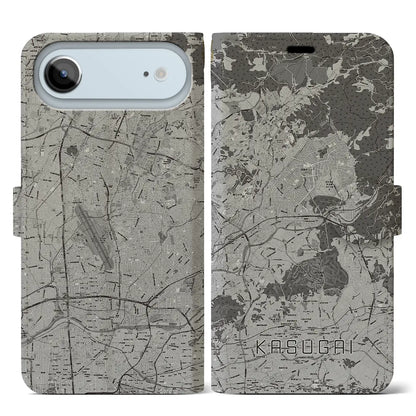 【春日井（愛知県）】地図柄iPhoneケース（手帳タイプ）