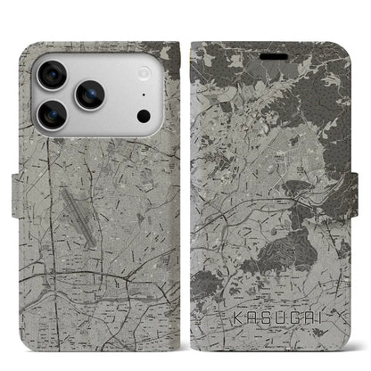 【春日井（愛知県）】地図柄iPhoneケース（手帳タイプ）