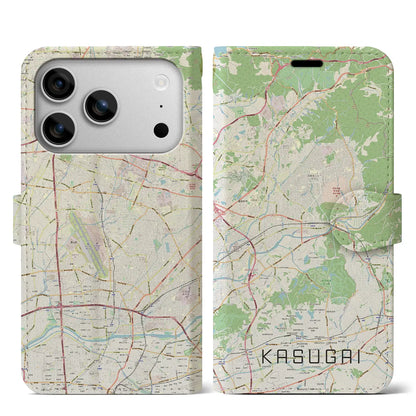 【春日井（愛知県）】地図柄iPhoneケース（手帳タイプ）