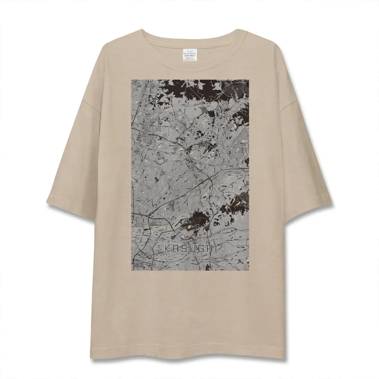 【春日井（愛知県）】地図柄ビッグシルエットTシャツ