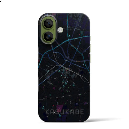 【春日部（埼玉県）】地図柄iPhoneケース（バックカバータイプ）