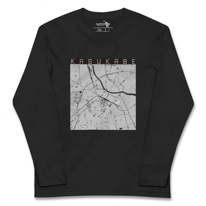 【春日部（埼玉県）】地図柄ロングスリーブTシャツ
