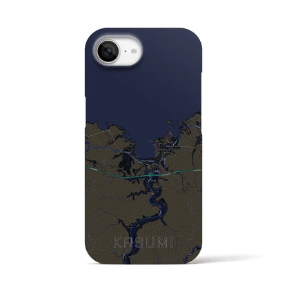 【香住（兵庫県）】地図柄iPhoneケース（バックカバータイプ）