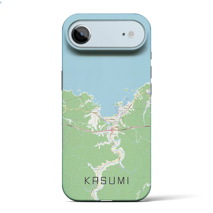 【香住（兵庫県）】地図柄iPhoneケース（バックカバータイプ）