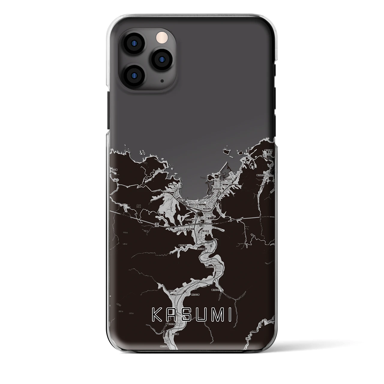 【香住（兵庫県）】地図柄iPhoneケース（クリアタイプ）