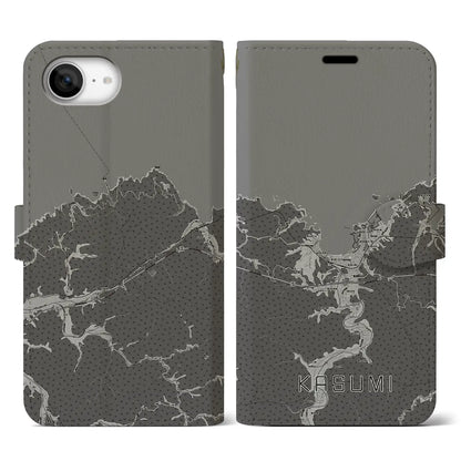 【香住（兵庫県）】地図柄iPhoneケース（手帳タイプ）