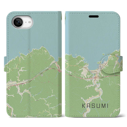 【香住（兵庫県）】地図柄iPhoneケース（手帳タイプ）