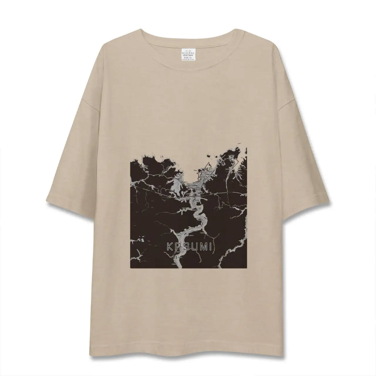 【香住（兵庫県）】地図柄ビッグシルエットTシャツ