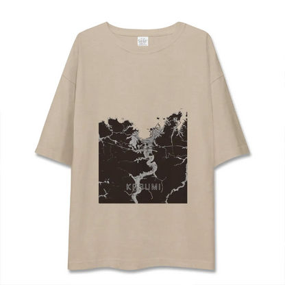 【香住（兵庫県）】地図柄ビッグシルエットTシャツ
