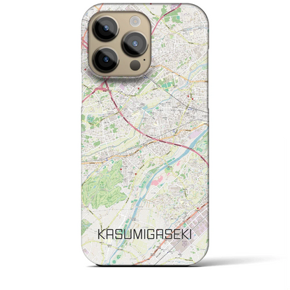 【霞ヶ関（埼玉県）】地図柄iPhoneケース（バックカバータイプ）