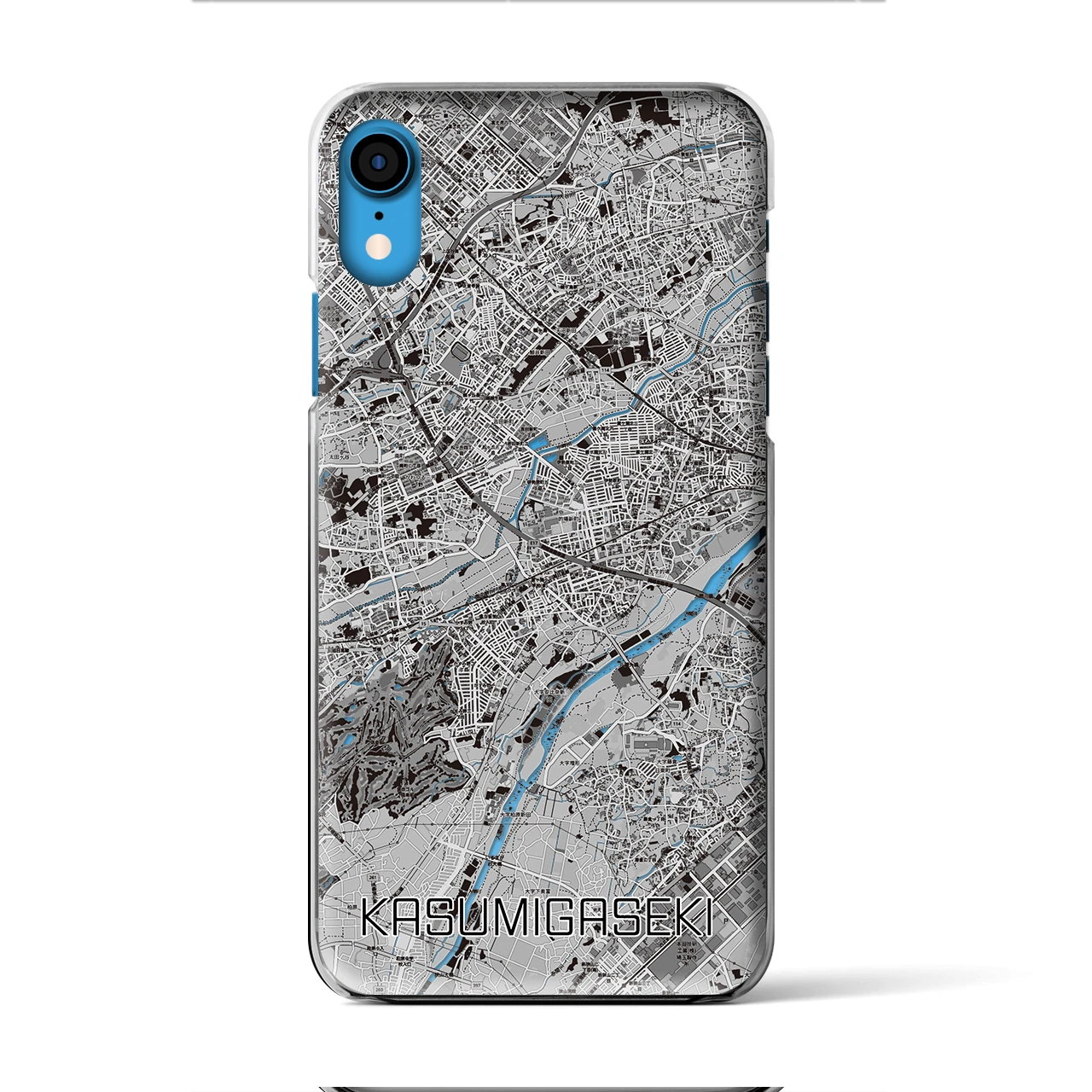 【霞ヶ関（埼玉県）】地図柄iPhoneケース（クリアタイプ）