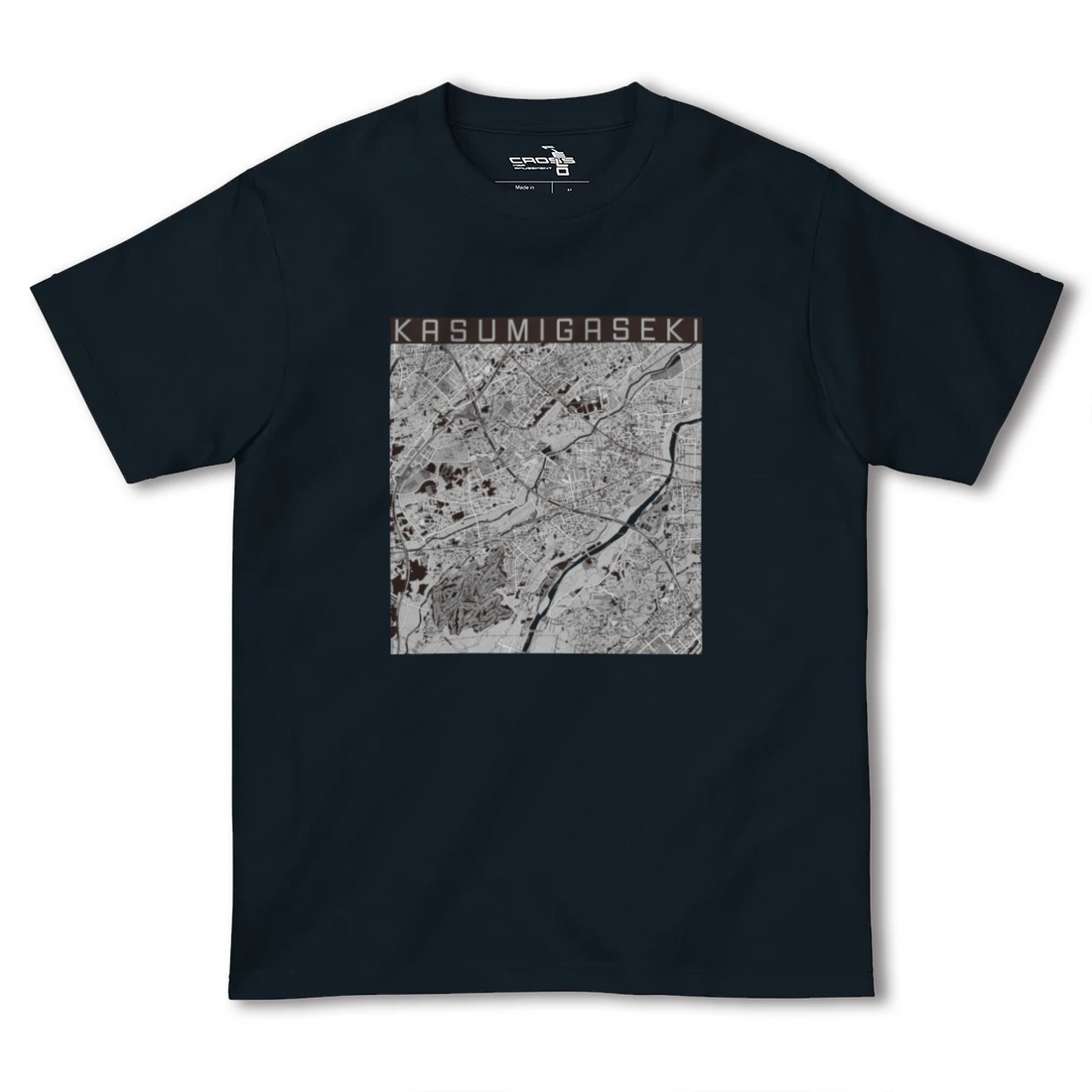 【霞ヶ関(埼玉県)】地図柄ヘビーウェイトTシャツ