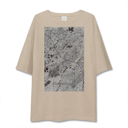 【霞ヶ関（埼玉県）】地図柄ビッグシルエットTシャツ