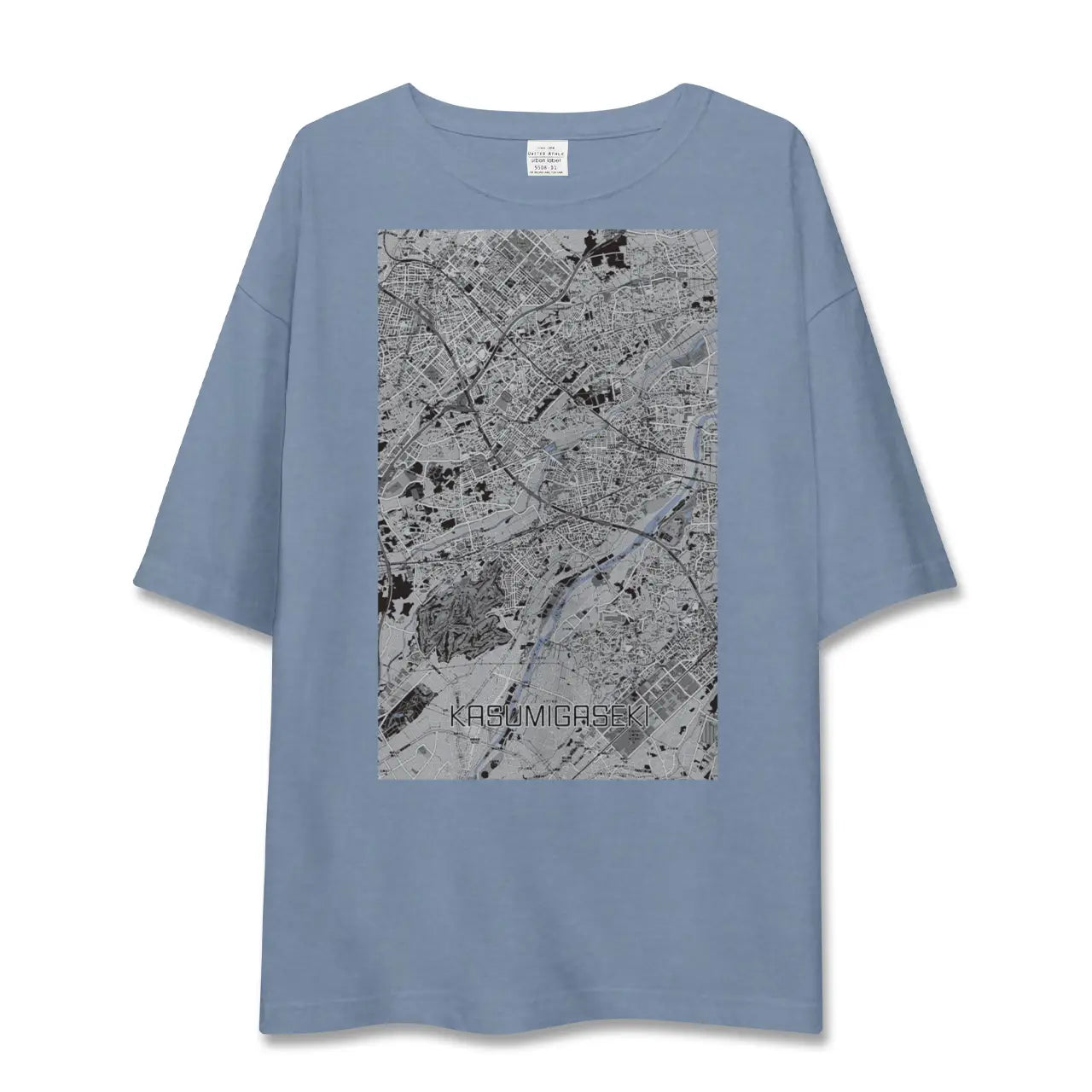 【霞ヶ関（埼玉県）】地図柄ビッグシルエットTシャツ