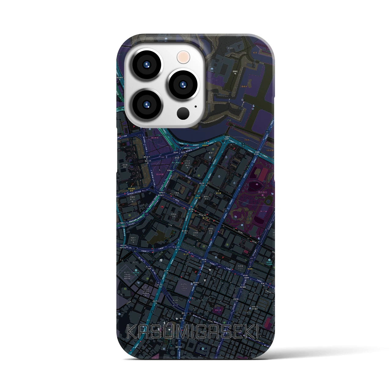 【霞ケ関（東京都）】地図柄iPhoneケース（バックカバータイプ）