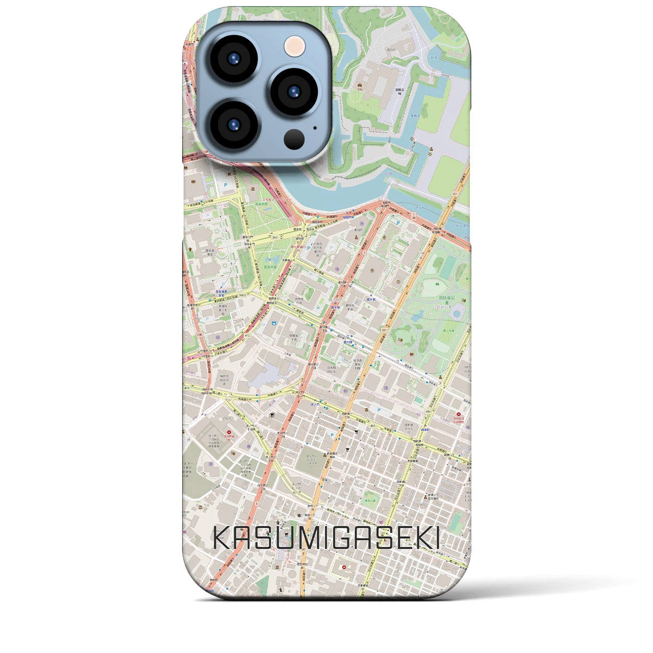 【霞ケ関（東京都）】地図柄iPhoneケース（バックカバータイプ）