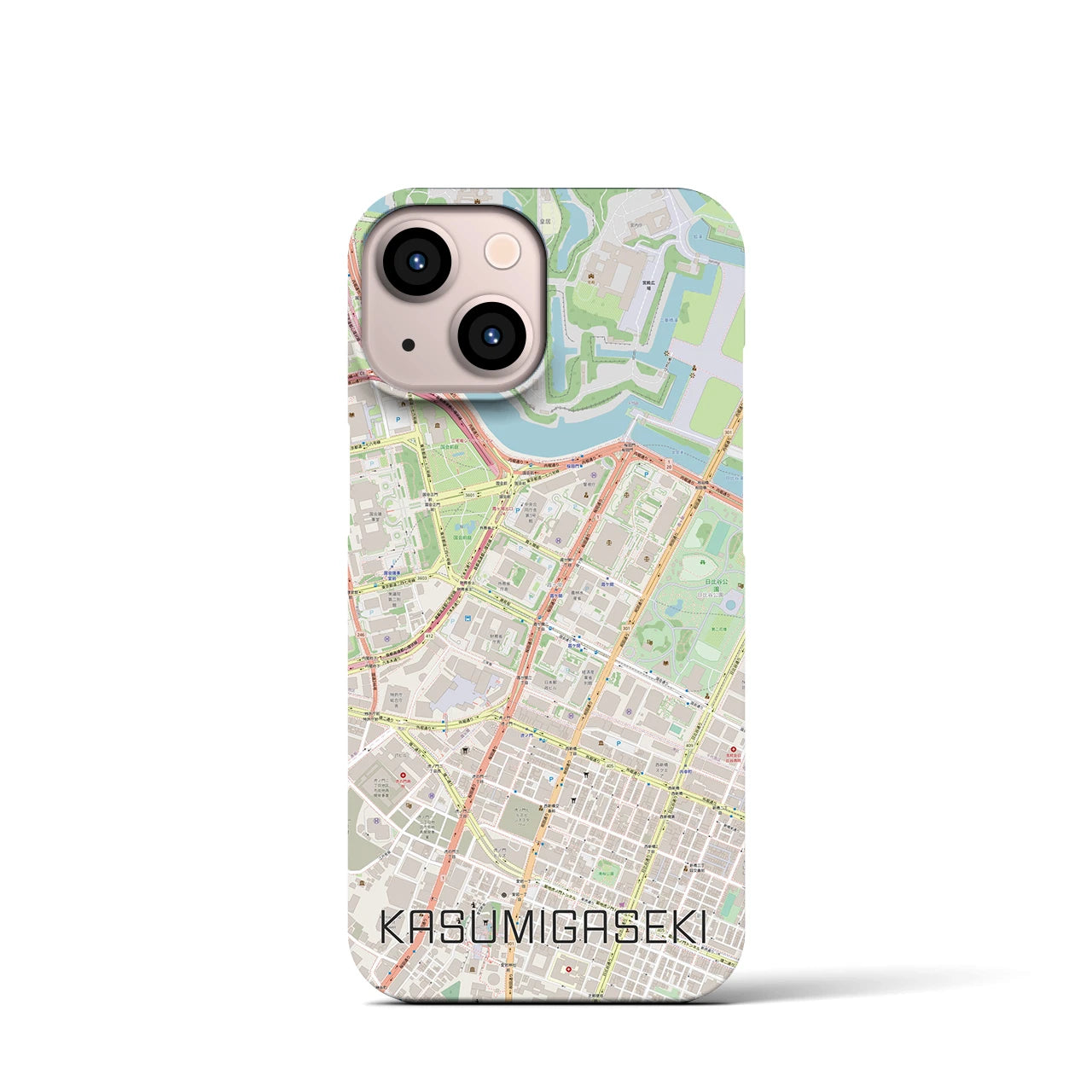 【霞ケ関（東京都）】地図柄iPhoneケース（バックカバータイプ）