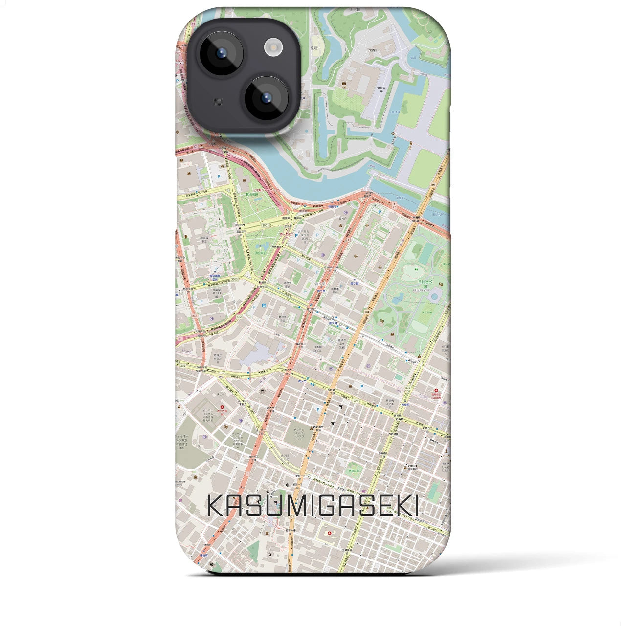 【霞ケ関（東京都）】地図柄iPhoneケース（バックカバータイプ）