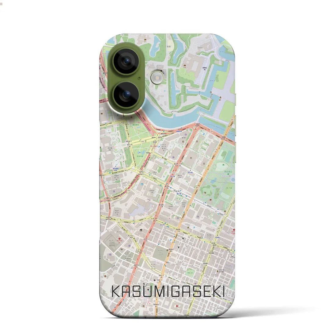 【霞ケ関（東京都）】地図柄iPhoneケース（バックカバータイプ）ナチュラル・iPhone 17 Pro Max 用