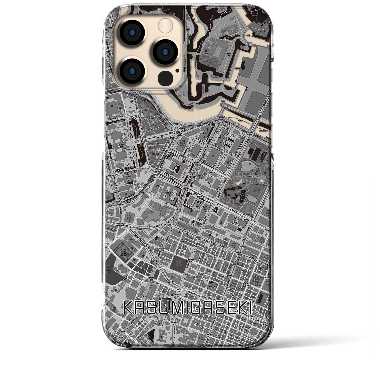 【霞ケ関（東京都）】地図柄iPhoneケース（クリアタイプ）