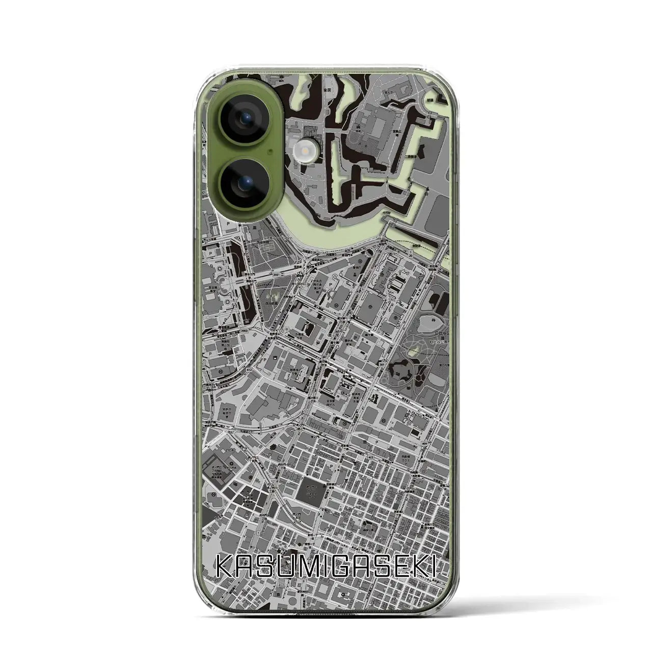 【霞ケ関（東京都）】地図柄iPhoneケース（クリアタイプ）