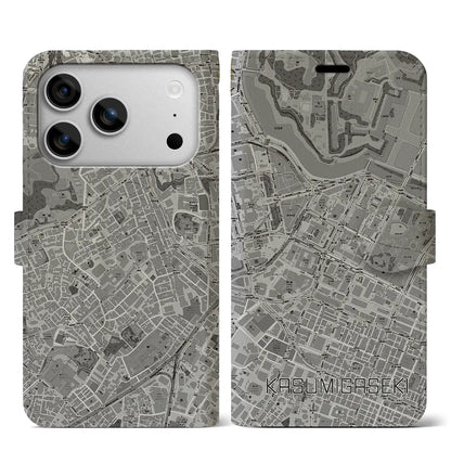 【霞ケ関（東京都）】地図柄iPhoneケース（手帳タイプ）