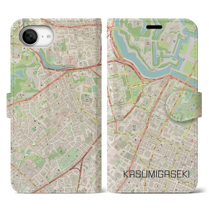 【霞ケ関（東京都）】地図柄iPhoneケース（手帳タイプ）