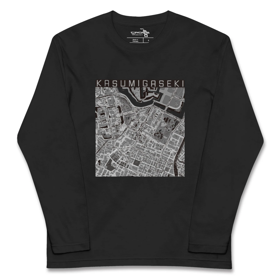 【霞ケ関(東京都)】地図柄ロングスリーブTシャツ