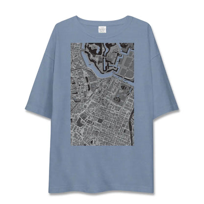 【霞ケ関（東京都）】地図柄ビッグシルエットTシャツ