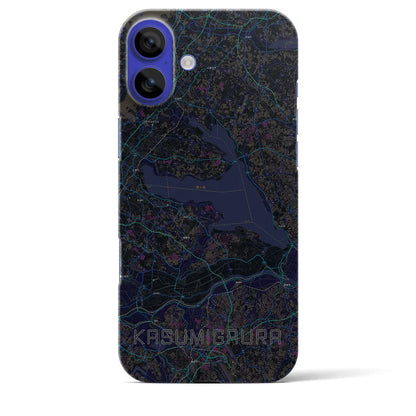 【霞ヶ浦（茨城県）】地図柄iPhoneケース（バックカバータイプ）