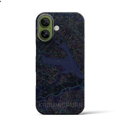 【霞ヶ浦（茨城県）】地図柄iPhoneケース（バックカバータイプ）