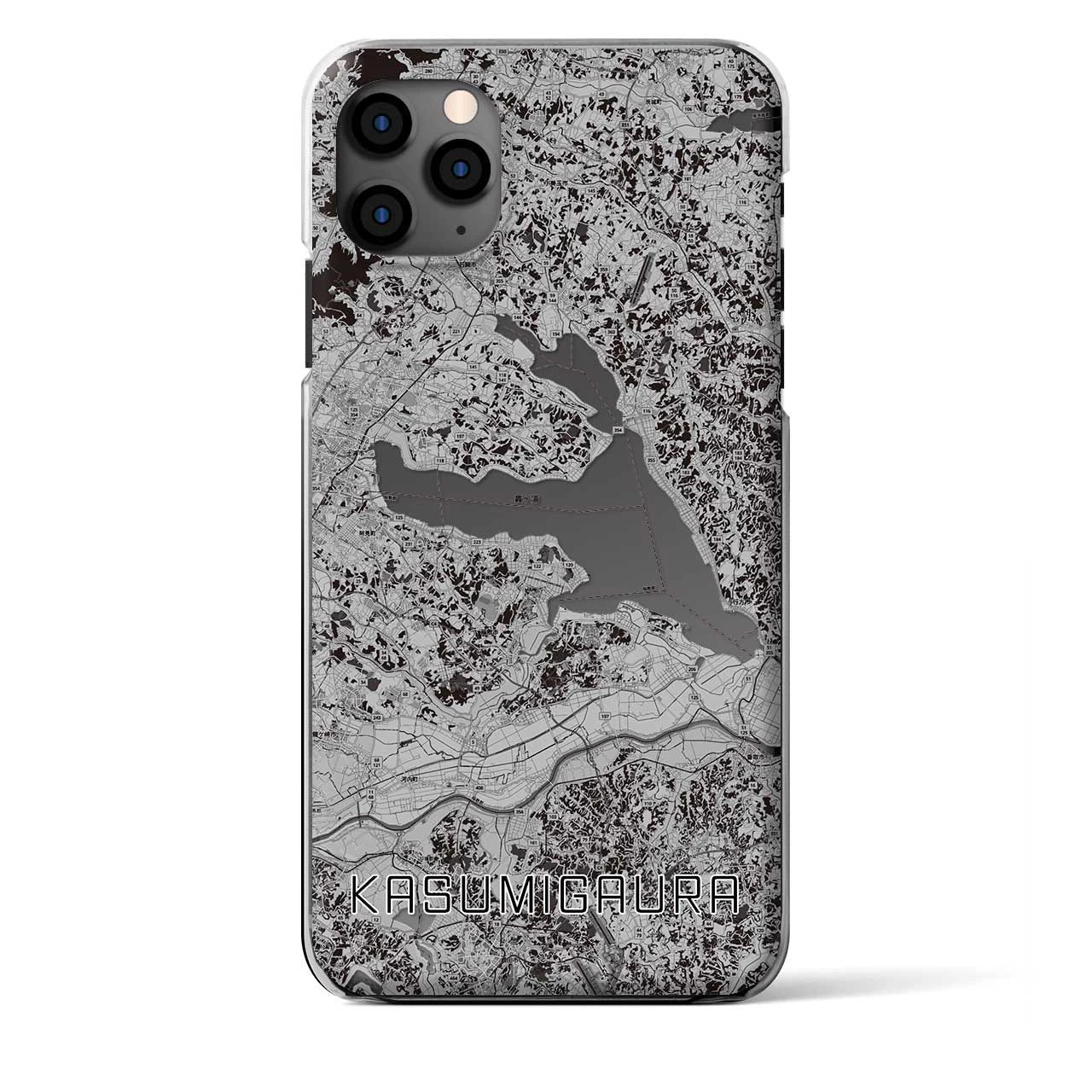 【霞ヶ浦（茨城県）】地図柄iPhoneケース（クリアタイプ）