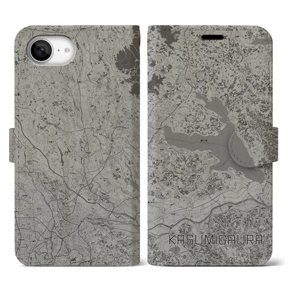 【霞ヶ浦（茨城県）】地図柄iPhoneケース（手帳タイプ）