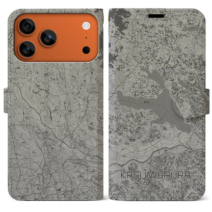 【霞ヶ浦（茨城県）】地図柄iPhoneケース（手帳タイプ）