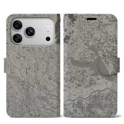 【霞ヶ浦（茨城県）】地図柄iPhoneケース（手帳タイプ）