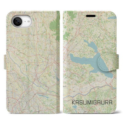 【霞ヶ浦（茨城県）】地図柄iPhoneケース（手帳タイプ）