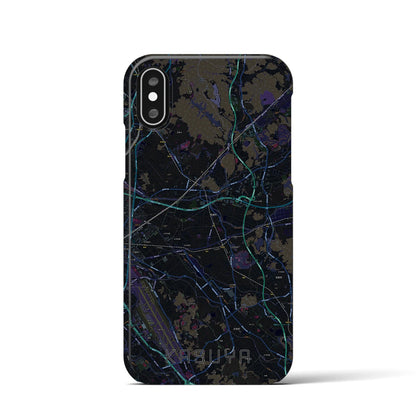 【粕屋（福岡県）】地図柄iPhoneケース（バックカバータイプ）