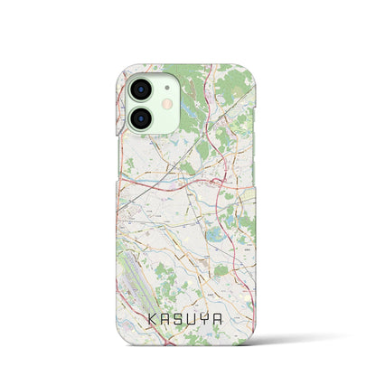 【粕屋（福岡県）】地図柄iPhoneケース（バックカバータイプ）