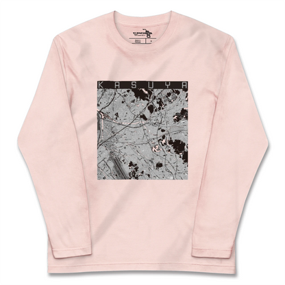 【粕屋（福岡県）】地図柄ロングスリーブTシャツ