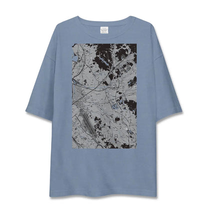 【粕屋（福岡県）】地図柄ビッグシルエットTシャツ